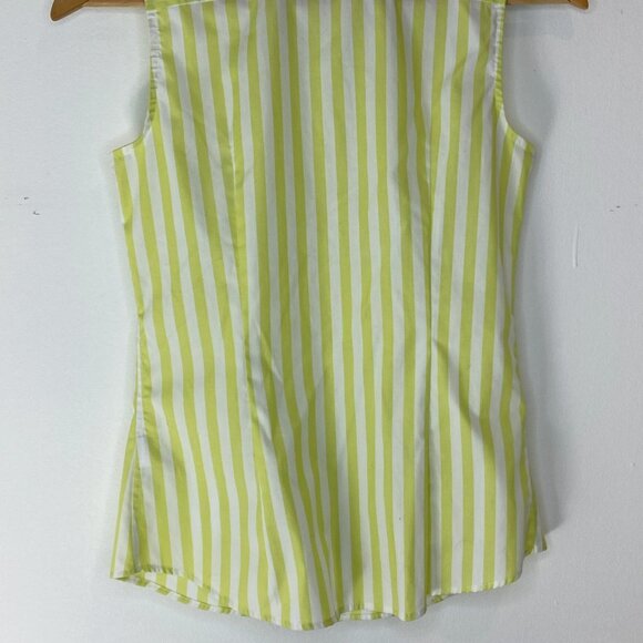 Banana Republic, Sleeveless Top, Collared, Button Front, Non-Iron - Size 0 - Picture 6 of 8